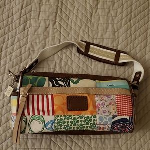 Coach Hamptons patchwork barrel bag